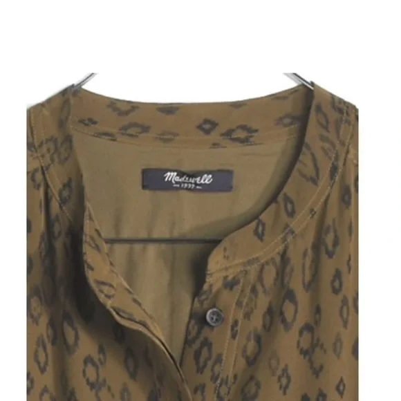 • Madewell • Silk Playa Dress in Leopard Fade XS - Picture 2 of 5